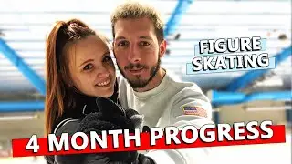 4 MONTH FIGURE SKATING PROGRESS - Moves and Ice Dances | Adult Figure Skating Journey