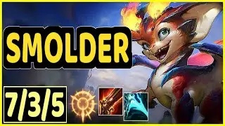 SMOLDER VS SENNA - 7/3/5 KDA ADC GAMEPLAY CHALLENGER I