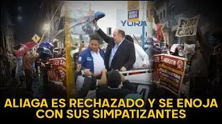NO AGUANTA NI A LOS SUYOS | Rafael López Aliaga termina peleado hasta con quienes fueron a apoyarlo