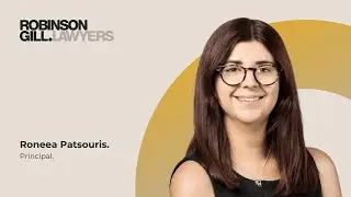 Roneea Patsouris, Lawyer - Robinson Gill Lawyers (CH)