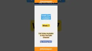 Week 7 Google Cloud Computing Foundation #nptel #assignment #solved #swayam #education #shorts