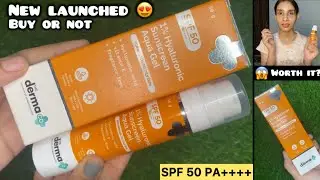 💯 New The Derma Co. 1% Hyaluronic Sunscreen Honest Review || Best Sunscreen For Oily Skin 😍