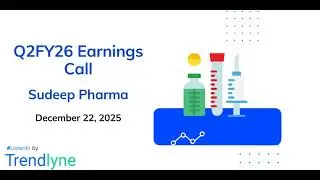 Компания Sudeep Pharma проводит телефонную конференцию по итогам второго квартала 2026 финансовог...
