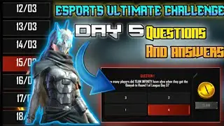 Esports Ultimate Challenge - Day 5 - Questions and Answers