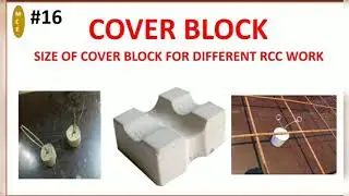 WHY WE USE COVER BLOCK  IN DIFFERENT RCC WORK||cover block size used in different RCC work