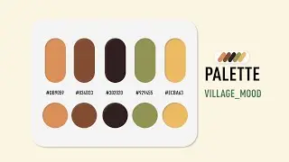 Village Charm: A Warm and Rustic Color Palette
