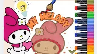 My Melody 💖 Cute & Sweet Coloring | Relaxing Art