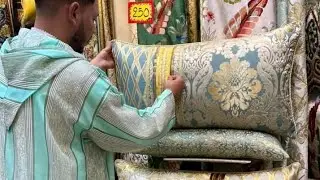 شوفي جديد الطلامط و خياطة الصالون💥جولة في محل الخياطة عند اثواب النعيم💥مع الاثمنة