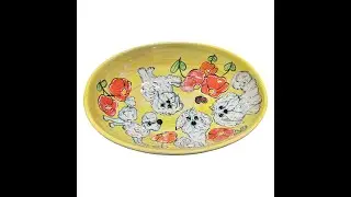 *product video only* HANDMADE CERAMIC SERVING BOWL BY Debby Carman
