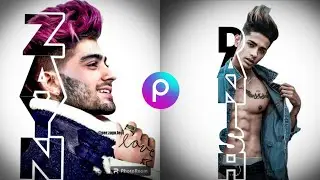 Name text photo editing !! letter portrait photo editing !! PicsArt editing
