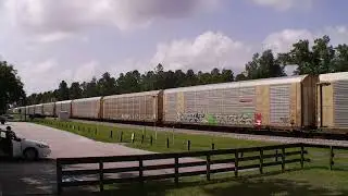 Railfanning the Nahunta Sub in Folkston, GA with the Goergia Road Emblem.