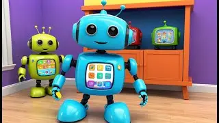 Baby Robot Lost His Battery | 3D Animated Nursery Rhyme for Kids