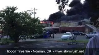 Hibdon Tires Fire - Norman, OK