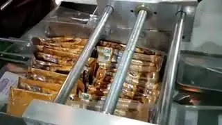 Automatic Pouch Bundling and Over Wrapping Machine