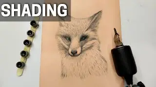 Shading Technique For Animal Hair Tattooing | FOX | For Beginners