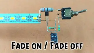 How to Make Fade On and Fade Off LED Light | Simple circuit | New Invention