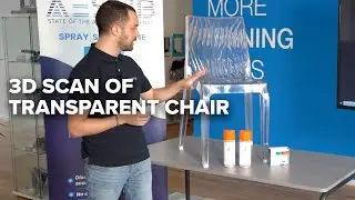 3D scan of transparent Chair - AESUB 3D Scanningspray