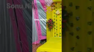 New #Haldi flowers stage  decoration #decorations #flowerdecorations #short