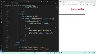 How to create progress bar in HTML  - JavaScript Tutorial