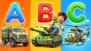 🪖Ground Hero A-Z! 🔤 |  Giant Tanks & Armored Trucks | Learning ABC's With Fun ☺️