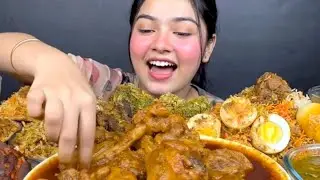 ASMR Eating Spicy Chicken Biryani & Lots of Food 🍗🔥 Extremely Satisfying & Relaxing Eating #mukbang 