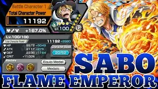 SABO FLAME EMPEROR GAMEPLAY | ONE PIECE BOUNTY RUSH | OPBR