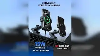 Review: MOKPR Wireless Car Charger, 15W Auto Clamping Car Charger Dash Windshield Air Vent Pho...