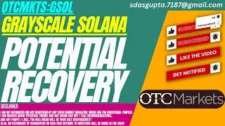 POTENTIAL RECOVERY : GSOL STOCK ANALYSIS | GRAYSCALE SOLANA STOCK
