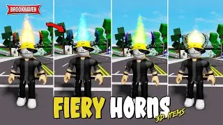NEW!! ALL FIERY HORNS (3D ITEMS) In Brookhaven ID/CODE - Roblox