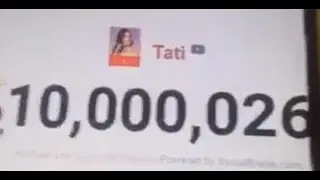 Tati hits 10 million subscribers!!! + chat reaction (James Charles vs Tati sub count)