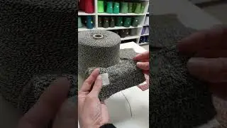 Пряжа мулине. Как выглядит в бобине и в изделии. WSS-shop.ru магазин бобинной пряжи