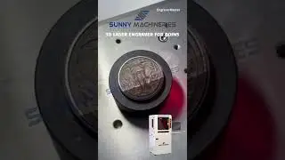3D Metal Die Laser Engraving Machine for Coins #fiberlaser #metal #shorts