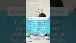 N&atilde;o confunda &laquo;implantar&raquo; e &laquo;implementar&raquo; #infopedia #bomportugues #paronimas #shorts #youtube