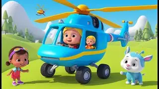 Baby Rescue Helicopter Finds the Shiny Kit 🚁✨ | 3D Animated Nursery Rhyme for Kids