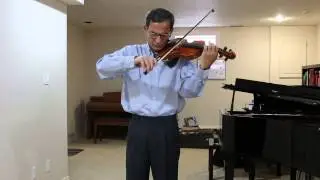 Rabindra Sangeet-Promode Dhaliya Dinu Mon.. in violin - Sam Ghosh
