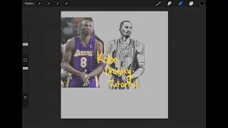 Kobe Bryant Drawing Tutorial - Learn to Draw Procreate Tutorial | EASY Guide! Pt. 2