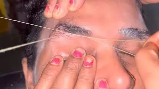 Threading problematic eyebrows #threading