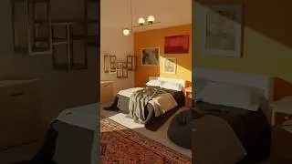 3D-моделирование кровати 🛏️ Что мне моделировать дальше? #blender #blender3d #3dart #3dmodel