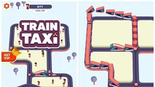 TRAIN TAXI ALL 260 LEVELS GAMEPLAY ( ANDROID & IOS)