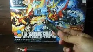 how to build gunpla with nail clippers - try prolog No dubbing (TBG-011B - Try Burning Gundam)