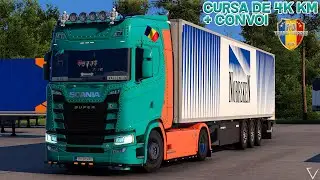 🔴 LIVE: Euro Truck Simulator 2: Reușesc să termin 4k km înainte de Convoi?