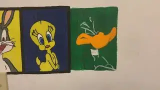 Painting Characters On My Wall (Part 2): Daffy Duck