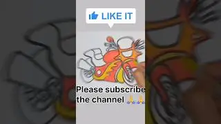 How to draw a motorcycle for beginners | Step-by-Step motorbike drawing #trending #viral #ytshorts