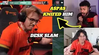 Tarik And TenZ React To Zellsis RAGE After Getting Knifed By Aspas (DESK SLAM)