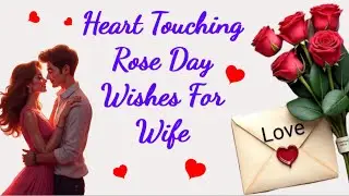 A Heartfelt Rose Day 🌹 Quotes For Wife || happy rose day my love my wife 