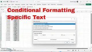 Условное форматирование на основе конкретного текста в Microsoft Excel! Формат хорош, как и Green...