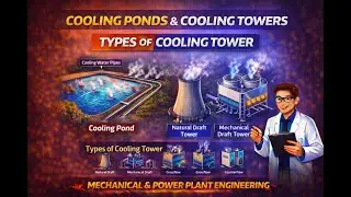 Cooling Pond and Cooling Tower| Types & Working | Power Plant Engineering