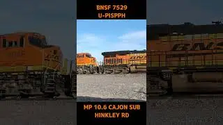 RAILFANNING SHORTS BNSF 7529 WB U-PISPPH 3-4-2024