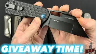 GIVEAWAY AND FIRST IMPRESSIONS ON SOME NEW KNIVES IN FOR SHARPENING!