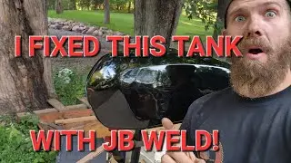 I FIXED THIS MOTORCYCLE TANK WITH JB WELD AND POWDERCOAT